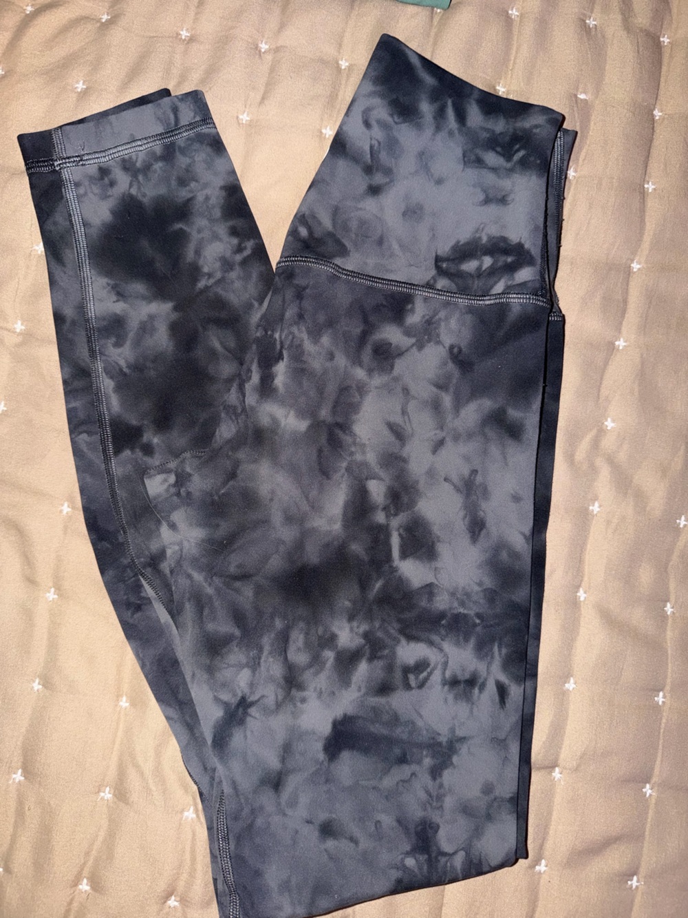 Lululemon athletica Black Tie-Dye Leggings